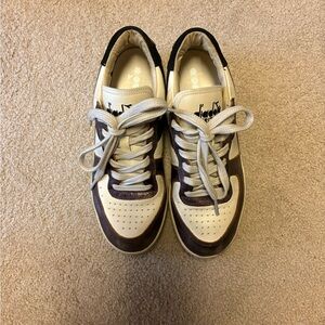 Diadora Women’s White and Brown Sneakers